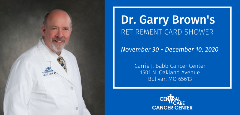 Dr. Garry Brown’s Retirement Card Shower